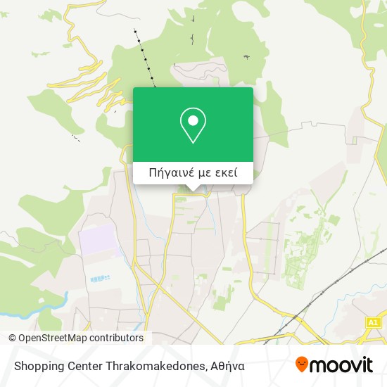 Shopping Center Thrakomakedones χάρτης