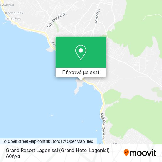 Grand Resort Lagonissi (Grand Hotel Lagonisi) χάρτης