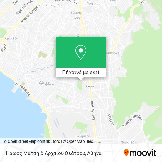 Ήρωος Μάτση & Αρχαίου Θεάτρου χάρτης
