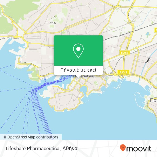 Lifeshare Pharmaceutical, Κολοκοτρώνη 83 185 35 Πειραιάς χάρτης