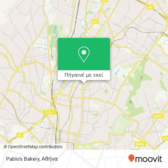 Pablo's Bakery, Μαβίλη 111 41 Αθήνα χάρτης