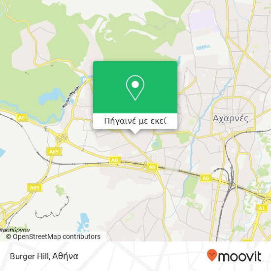 Burger Hill, Αχαρνών 25 133 41 Άνω Λιόσια χάρτης