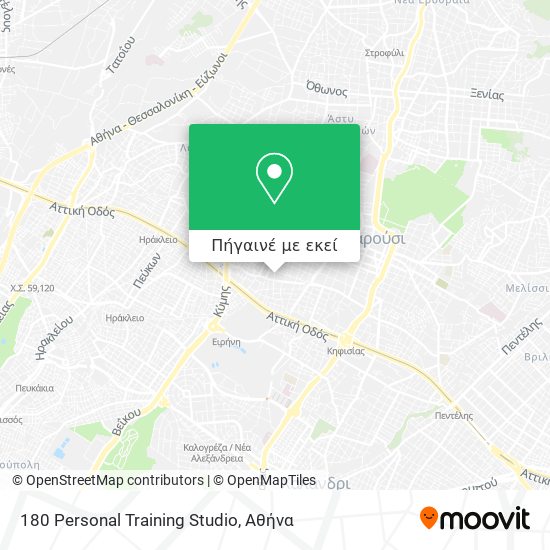 180 Personal Training Studio χάρτης