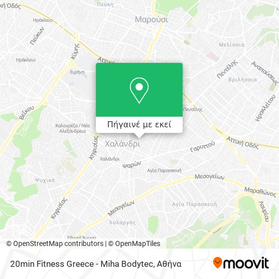 20min Fitness Greece - Miha Bodytec χάρτης
