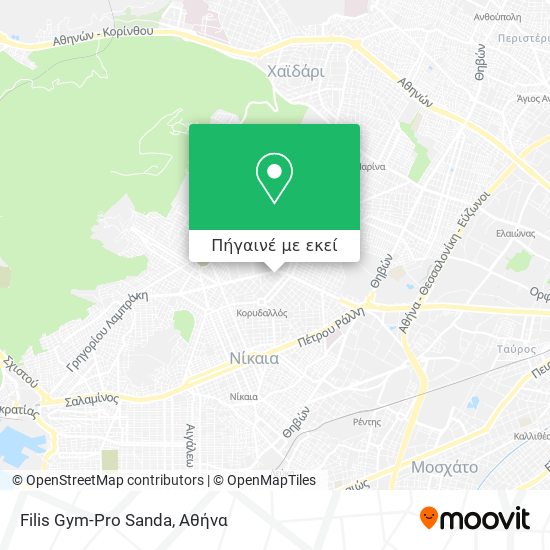 Filis Gym-Pro Sanda χάρτης