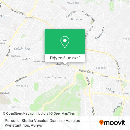 Personal Studio Vasalos Giannis - Vasalos Kwnstantinos χάρτης