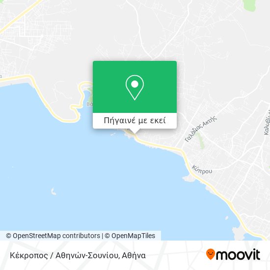 Κέκροπος / Αθηνών-Σουνίου χάρτης