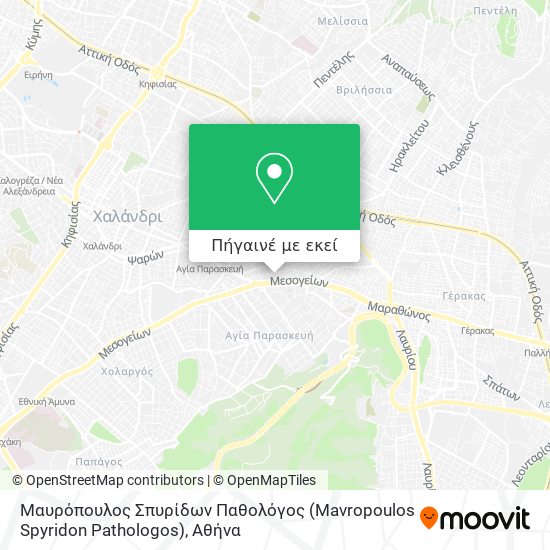 Μαυρόπουλος Σπυρίδων Παθολόγος (Mavropoulos Spyridon Pathologos) χάρτης