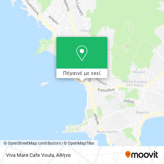 Viva Mare Cafe Voula χάρτης