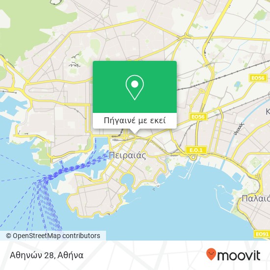 Αθηνών 28 χάρτης
