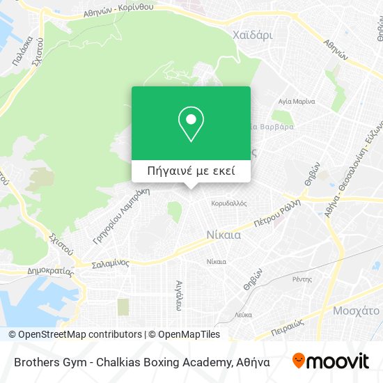 Brothers Gym - Chalkias Boxing Academy χάρτης