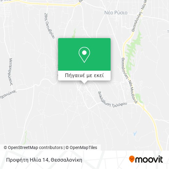 Προφήτη Ηλία 14 χάρτης