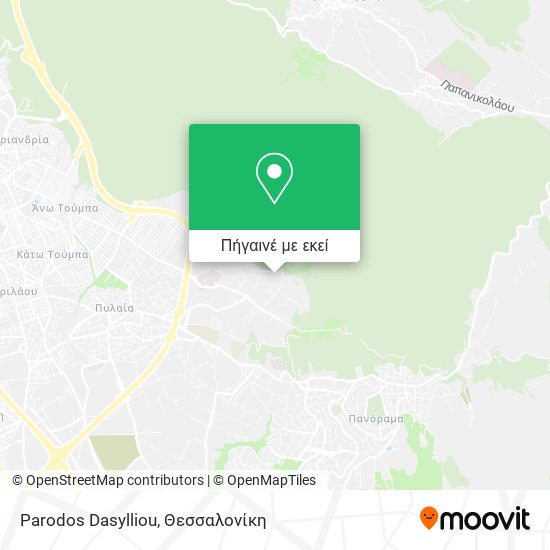 Parodos Dasylliou χάρτης
