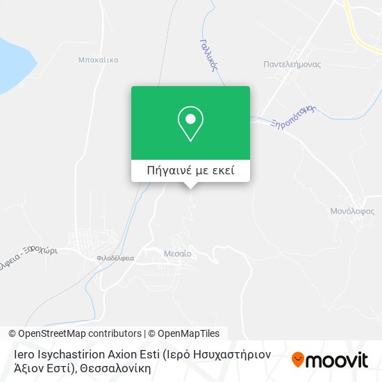 Iero Isychastirion Axion Esti (Ιερό Ησυχαστήριον Άξιον Εστί) χάρτης