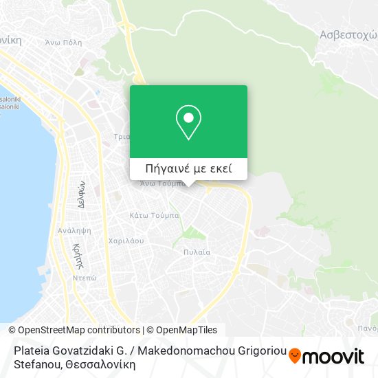 Plateia Govatzidaki G. / Makedonomachou Grigoriou Stefanou χάρτης