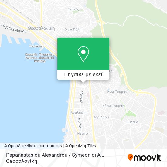 Papanastasiou Alexandrou / Symeonidi Al. χάρτης