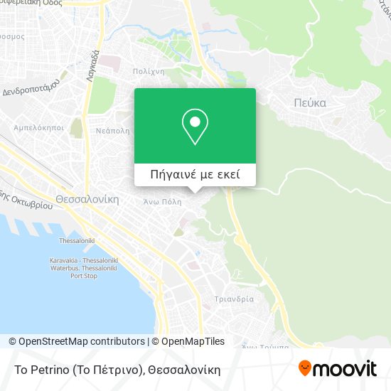 To Petrino (Το Πέτρινο) χάρτης