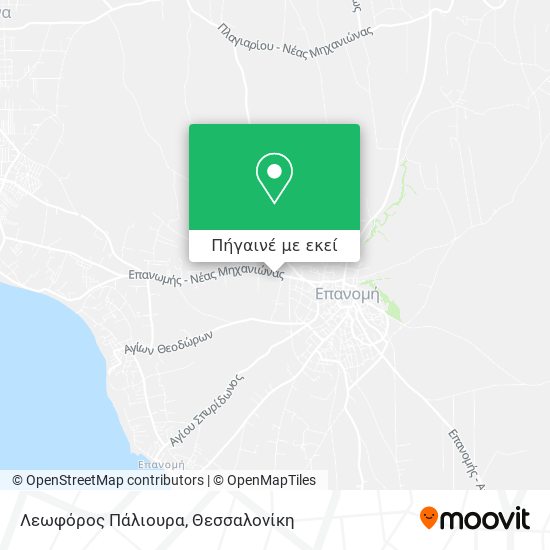 Λεωφόρος Πάλιουρα χάρτης