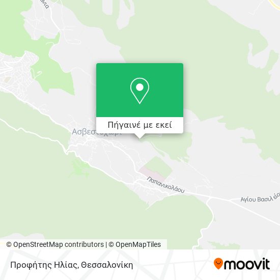 Προφήτης Ηλίας χάρτης