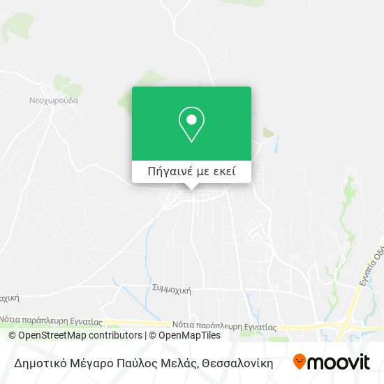 Δημοτικό Μέγαρο Παύλος Μελάς χάρτης