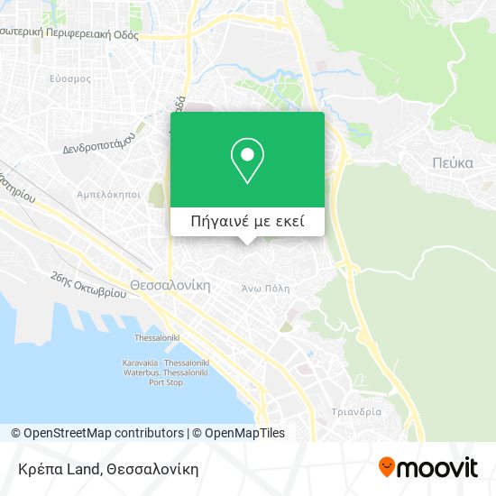 Κρέπα Land χάρτης