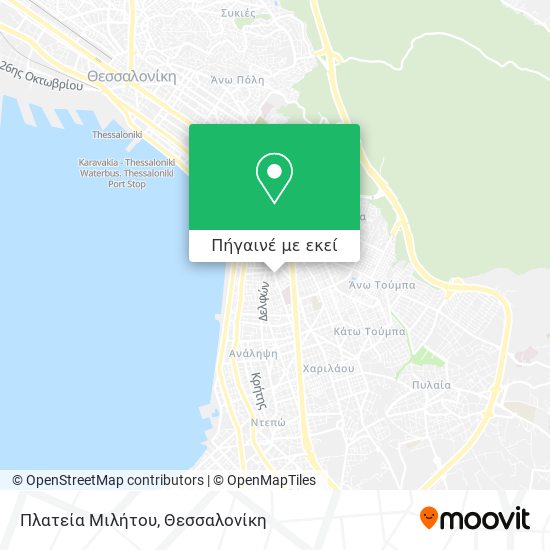Πλατεία Μιλήτου χάρτης