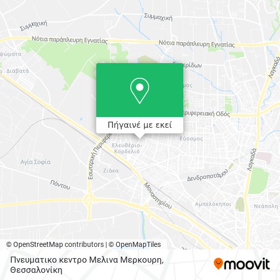 Πνευματικο κεντρο Μελινα Μερκουρη χάρτης