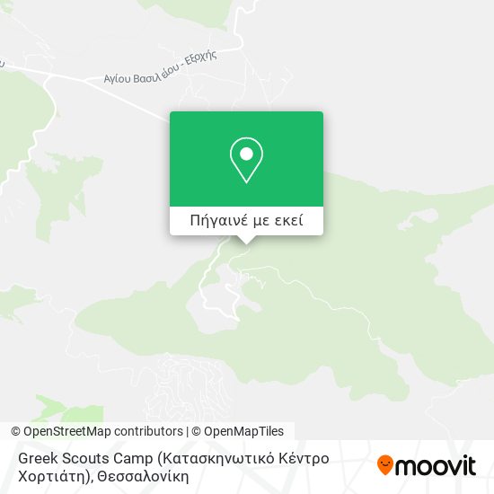 Greek Scouts Camp (Κατασκηνωτικό Κέντρο Χορτιάτη) χάρτης