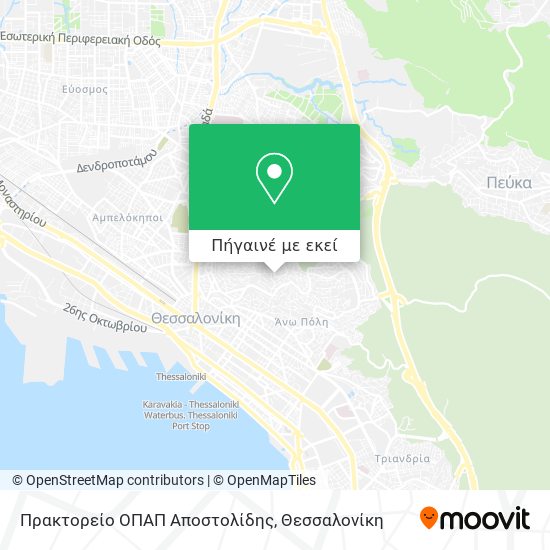 Πρακτορείο ΟΠΑΠ  Αποστολίδης χάρτης