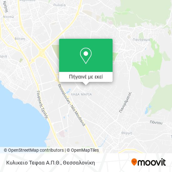 Κυλικειο Τεφαα Α.Π.Θ. χάρτης