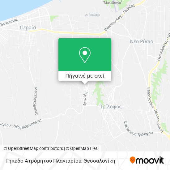 Γήπεδο Ατρόμητου Πλαγιαρίου χάρτης