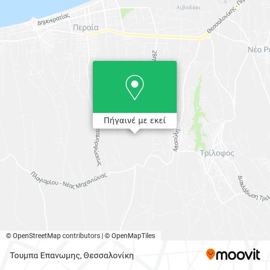 Τουμπα  Επανωμης χάρτης