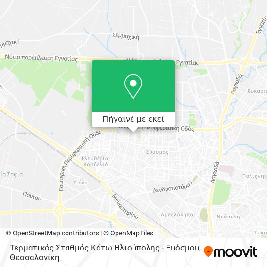 Τερματικός Σταθμός Κάτω Ηλιούπολης - Ευόσμου χάρτης