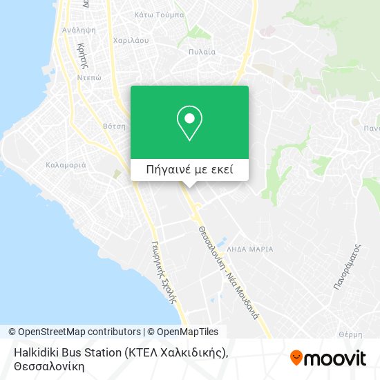 Halkidiki Bus Station (ΚΤΕΛ Χαλκιδικής) χάρτης