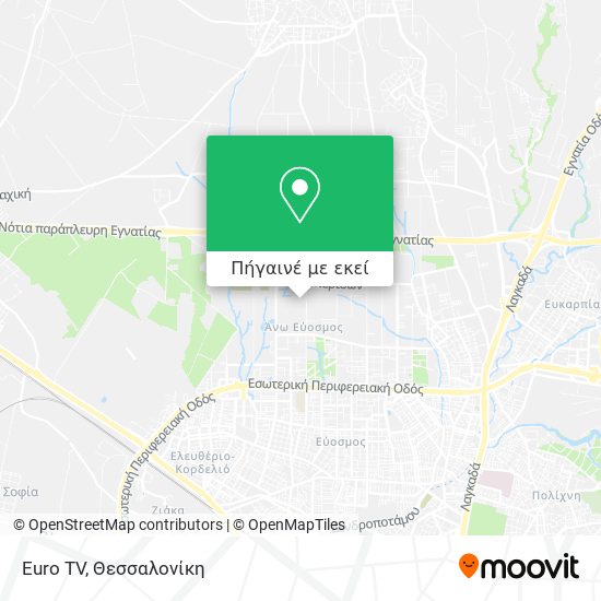Euro TV χάρτης