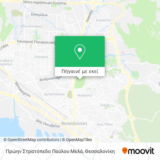 Πρώην Στρατόπεδο Παύλου Μελά χάρτης