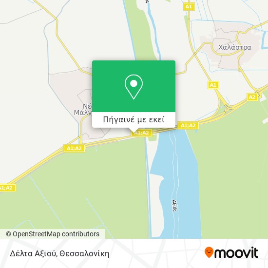 Δέλτα Αξιού χάρτης