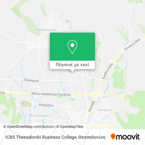 ICBS Thessaloniki Business College χάρτης