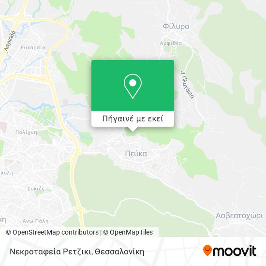 Νεκροταφεία Ρετζικι χάρτης