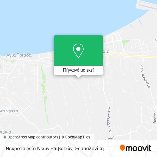 Νεκροταφεία Νέων Επιβατών χάρτης