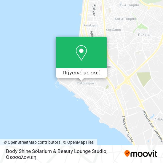 Body Shine Solarium & Beauty Lounge Studio χάρτης
