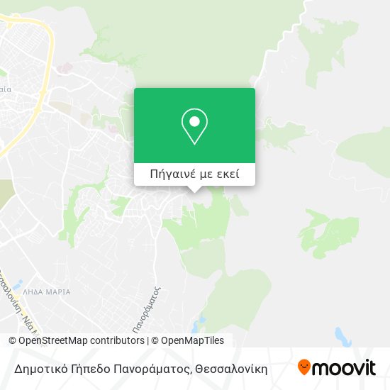 Δημοτικό Γήπεδο Πανοράματος χάρτης
