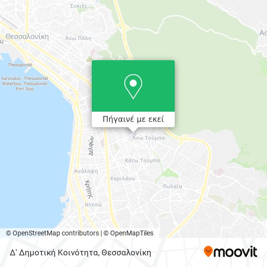 Δ' Δημοτική Κοινότητα χάρτης