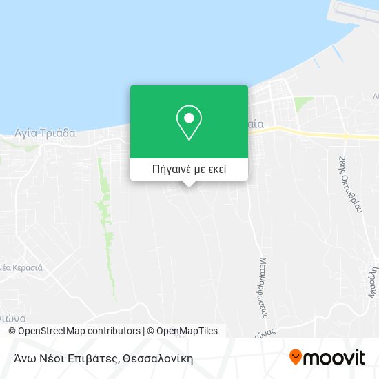 Άνω Νέοι Επιβάτες χάρτης