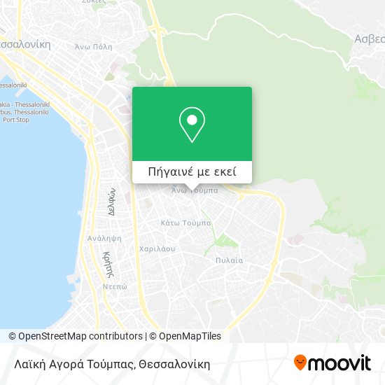 Λαϊκή Αγορά Τούμπας χάρτης