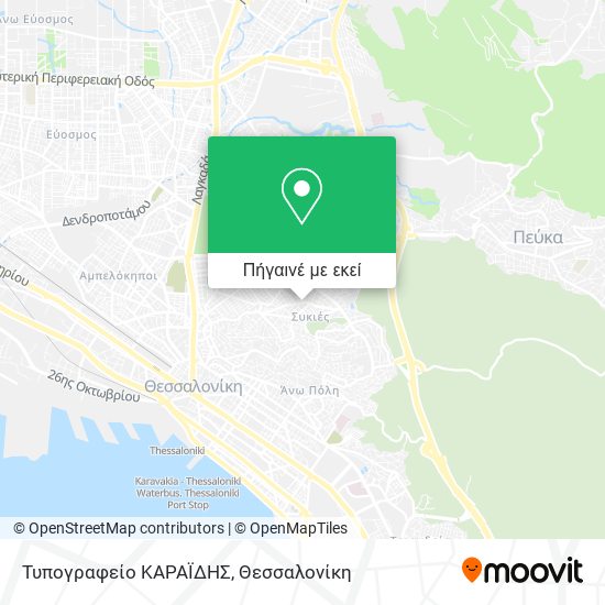 Τυπογραφείο  ΚΑΡΑΪΔΗΣ χάρτης