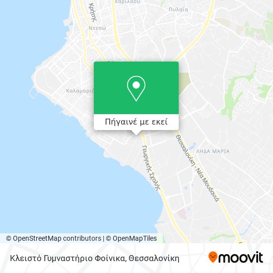 Κλειστό Γυμναστήριο Φοίνικα χάρτης