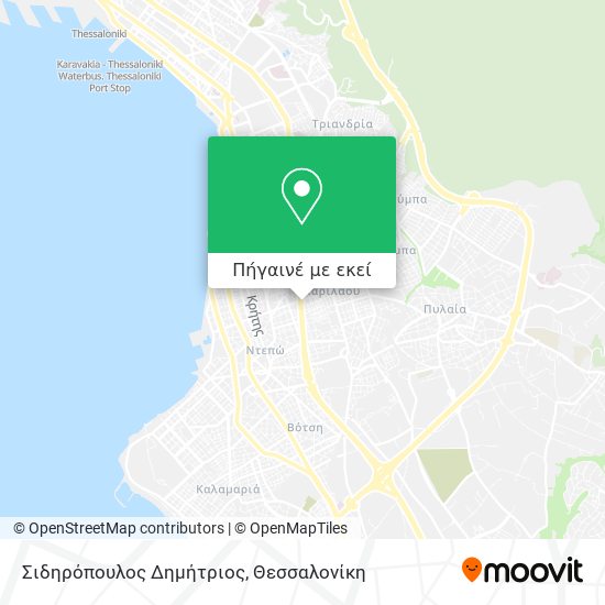 Σιδηρόπουλος Δημήτριος χάρτης