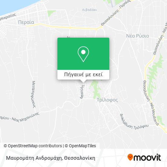 Μαυρομάτη Ανδρομάχη χάρτης