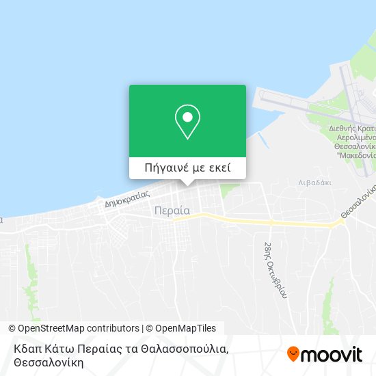 Κδαπ Κάτω Περαίας τα Θαλασσοπούλια χάρτης
